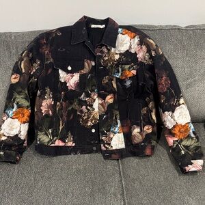 MNML Dark Floral Jean Jacket